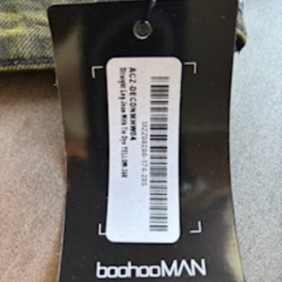 boohoo MAN Straight Leg Men's Jeans 36 NWT - Picture 11 of 14